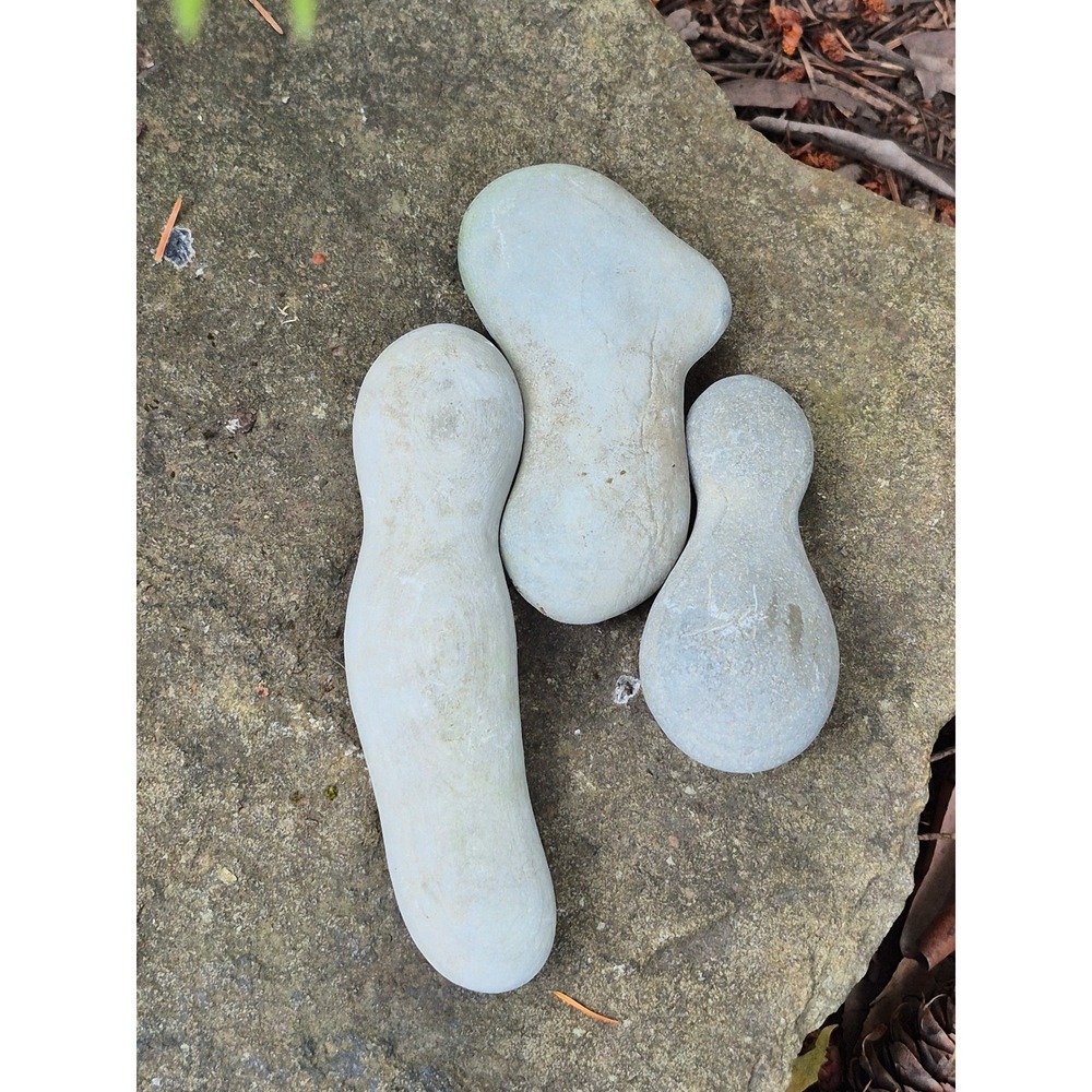 Fox Island WA Natural Fairy Goddess Stones | Set of 3 Wave‑Crafted PNW Talismans